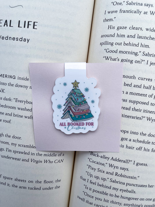 All Booked For Christmas Magnetic Bookmark