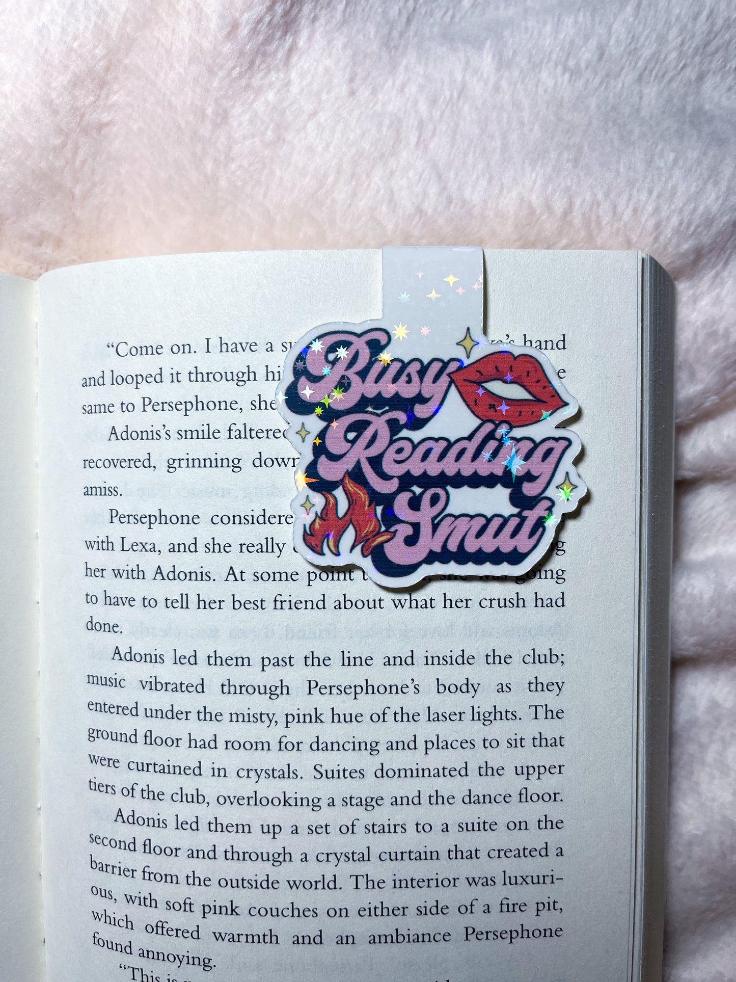 Busy Reading Smut Holographic Magnetic Bookmark