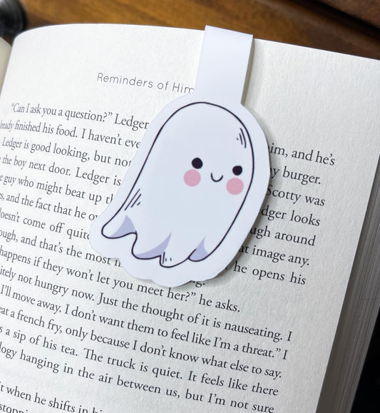 Smiling Ghost Magnetic Bookmark